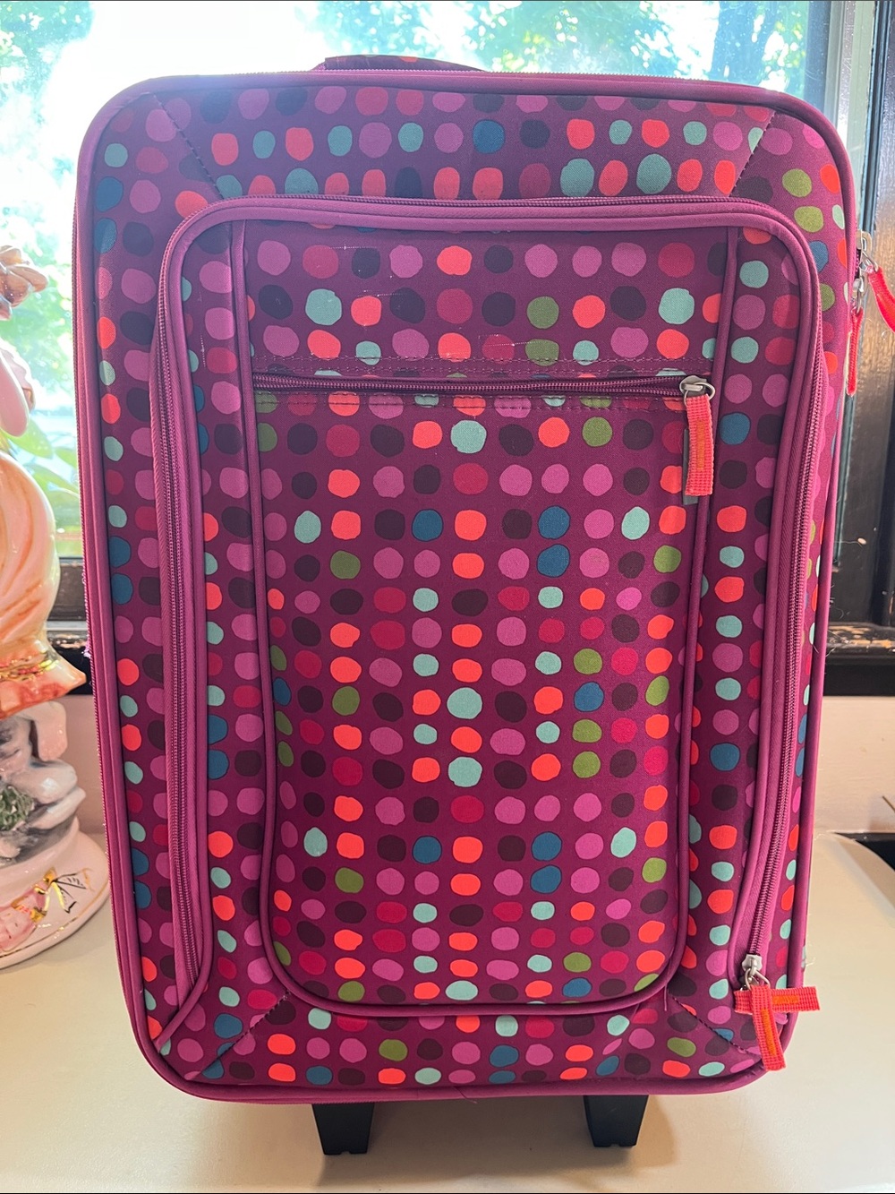 Women’s Polka Dot Carry-On Bag - Magenta